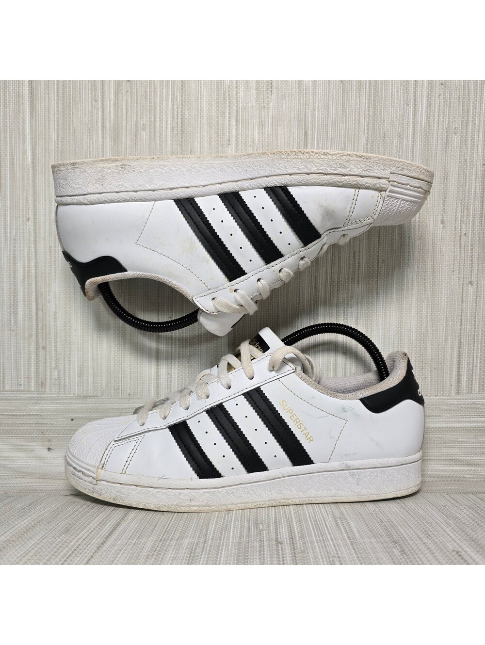 adidas Superstar J Big Kids 7 White Black Shell Toe FU7712